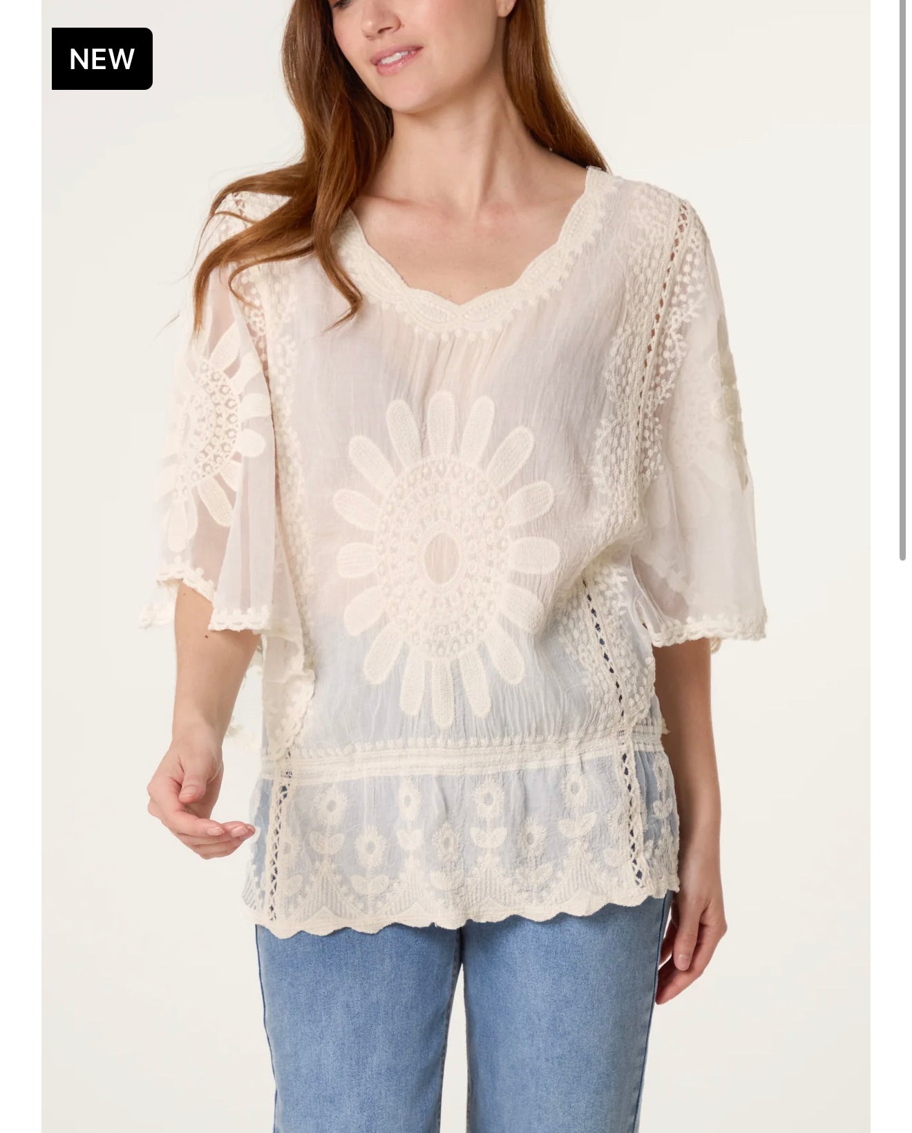 STONE BUTTERFLY TOP