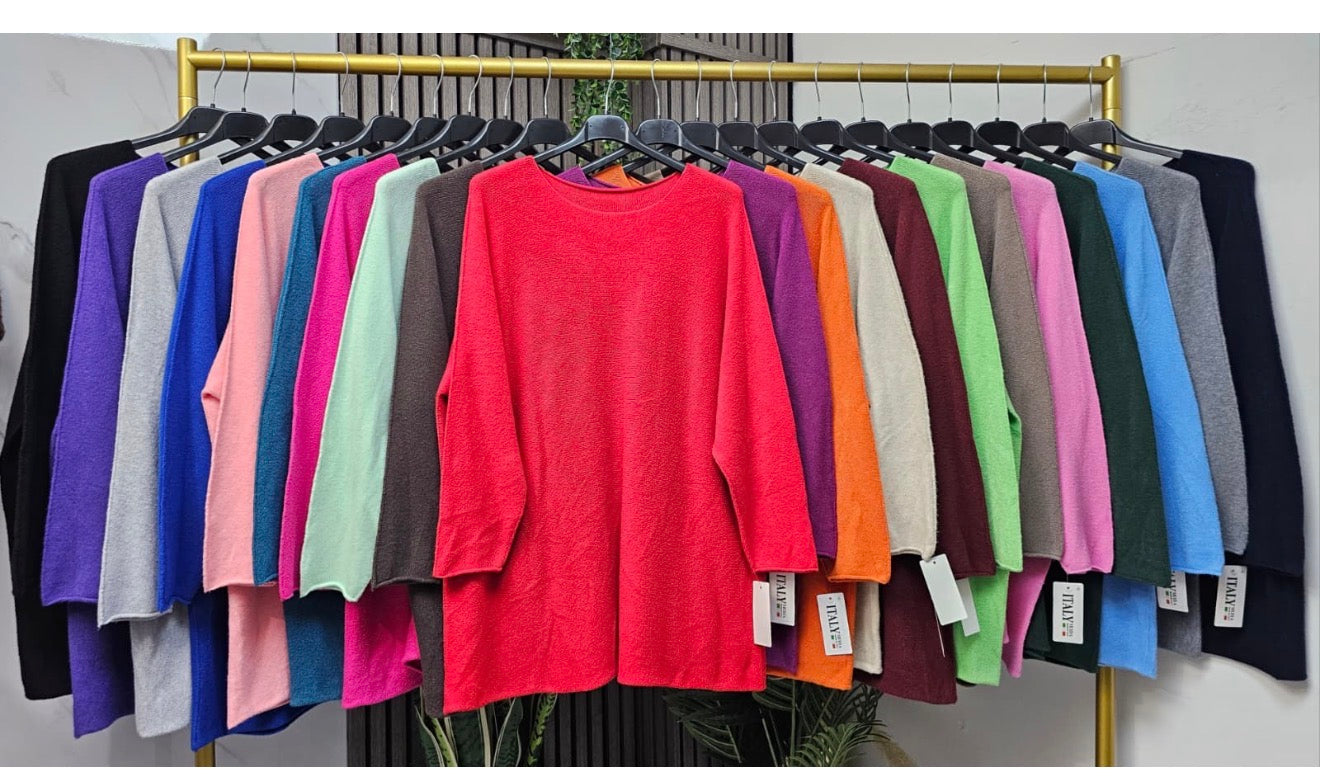 ROUND NECK JUMPERS, COLOURS IN STOCK ARE PLACED IN THE TWO IMAGES THEY COME AND GO VERY QUICKLY