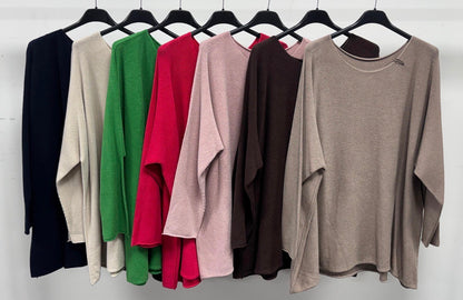 ROUND NECK JUMPERS, COLOURS IN STOCK ARE PLACED IN THE TWO IMAGES THEY COME AND GO VERY QUICKLY