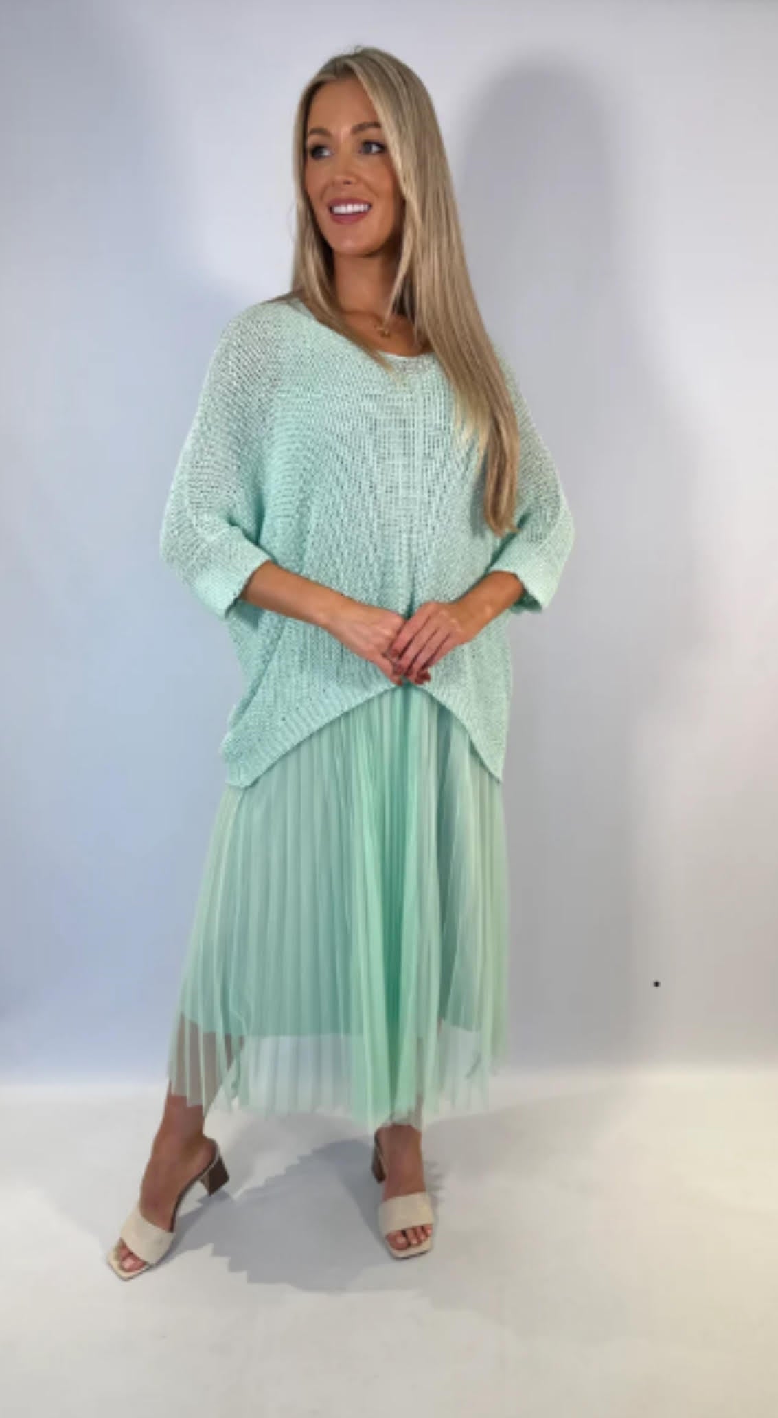 Mint luxury dress